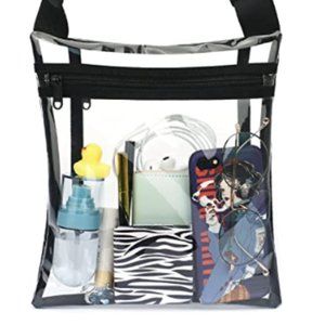 Clear Bag Stadium Approved, TPU Clear Crossbody Bag Purse